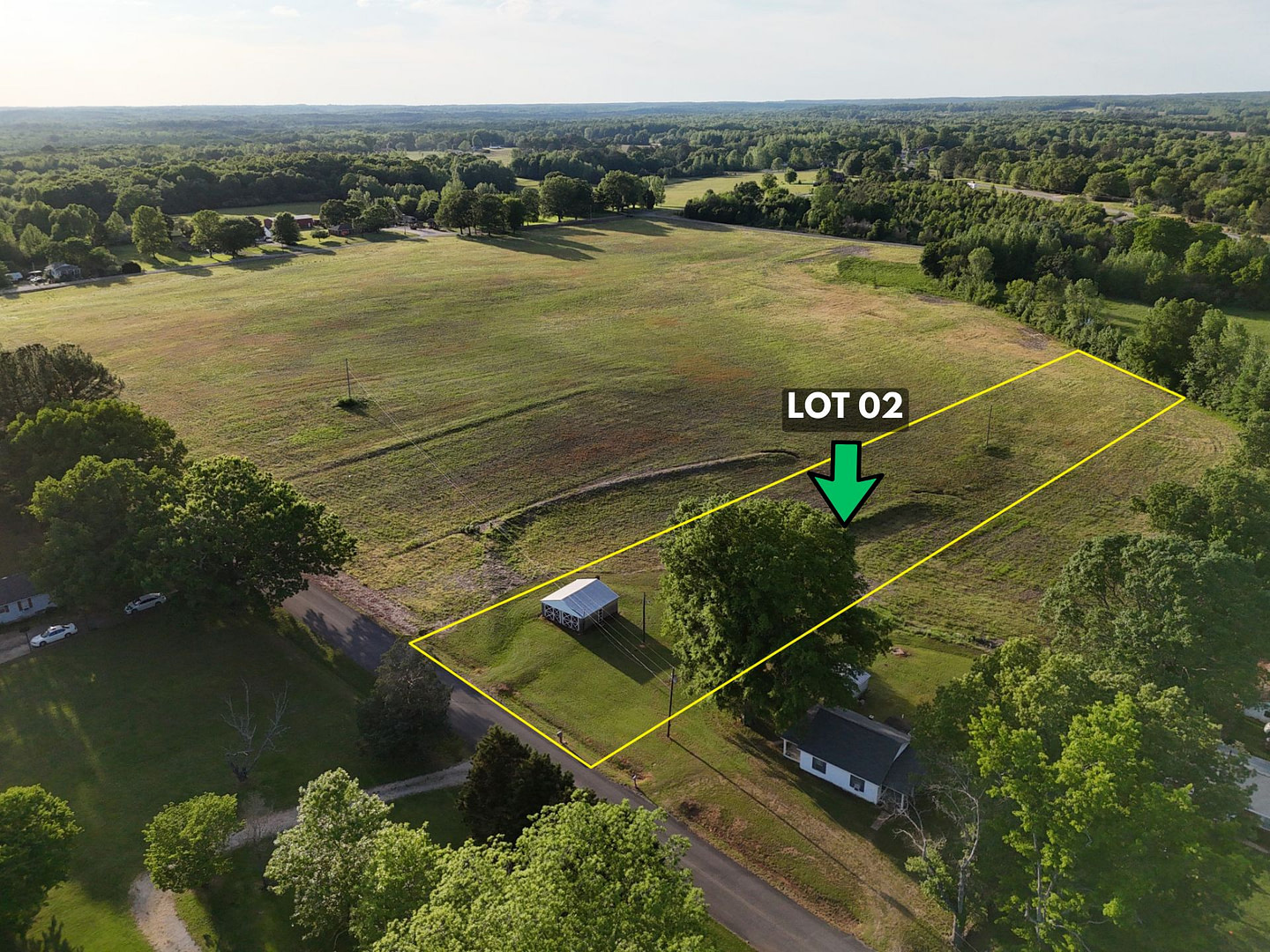 2.18 Acres Lot! Perc-Tested on County Frontage with Barn, Water, Electric, Gas, Cable in AL (LOT02)