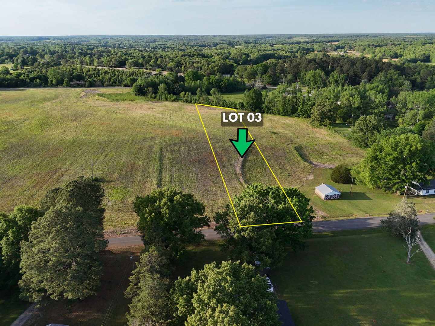 2.46 Acres Lot! Perc-Tested on County Frontage Water, Electric, Gas, Cable in AL (LOT03)